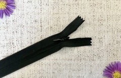 Молнии потайные, L 75 см, черный