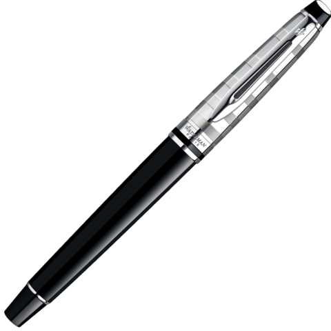 Ручка перьевая Waterman Expert Deluxe Black CT, F (S0952300)