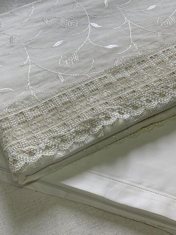 Набор скатертей 2шт 170х340 и 12 салфеток Gamba 1764 Panna шампань