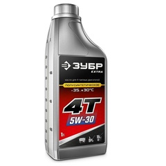 ЗУБР 4Т-5W30, 1 л, зимнее полусинтетическое масло для 4-тактных двигателей, EXTRA (70612-1)