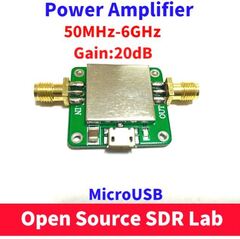 Усилитель радиочастотный 20dB 50MHz-6GHz LAN