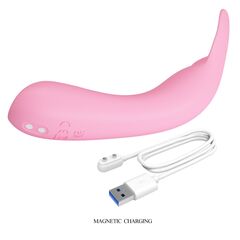 Розовый мини-вибратор DJ Cock - 13,9 см. - 