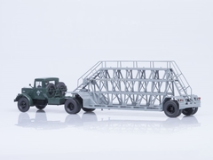 MAZ-200V with semitrailer NAMI-790 green-gray Start Scale Models (SSM) 1:43