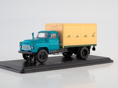 GAZ-52 GZSA-3704 van Bread early grille blue-yellow 1:43 Start Scale Models (SSM)