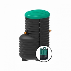 Станция биологической очистки Rostok Aero 2600 + ЭкоПром(2000x1300x2880см;315кг;Черный) - арт.557732