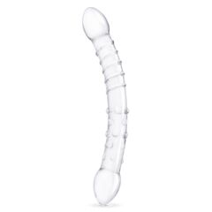 Двусторонний стеклянный фаллоимитатор 12’’ Girthy Double Trouble Glass Dildo - 30 см. - 