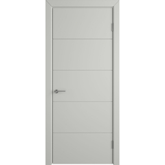 Купить Межкомнатная дверь эмаль VFD Trivia Cotton серая глухая