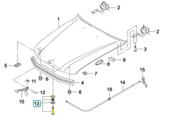 ЗАМОК КАПОТА NEXIA, ESP ШТЫРЬ GM