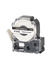 Кассета с лентой S'OK by Sakura Printing BLK6WBA14 для Epson , черный на белом, φ14мм, 2.5м