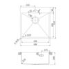 Lemark JANGA 490 9937101 Кухонная мойка прямоугольная из нержавеющей стали цвет: Сталь