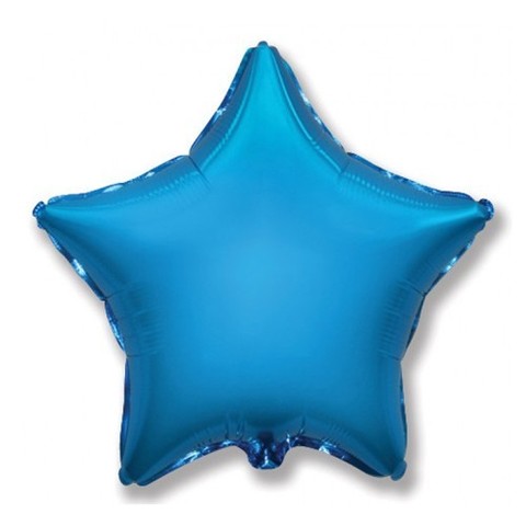 Звезда из фольги синяя (46 см)