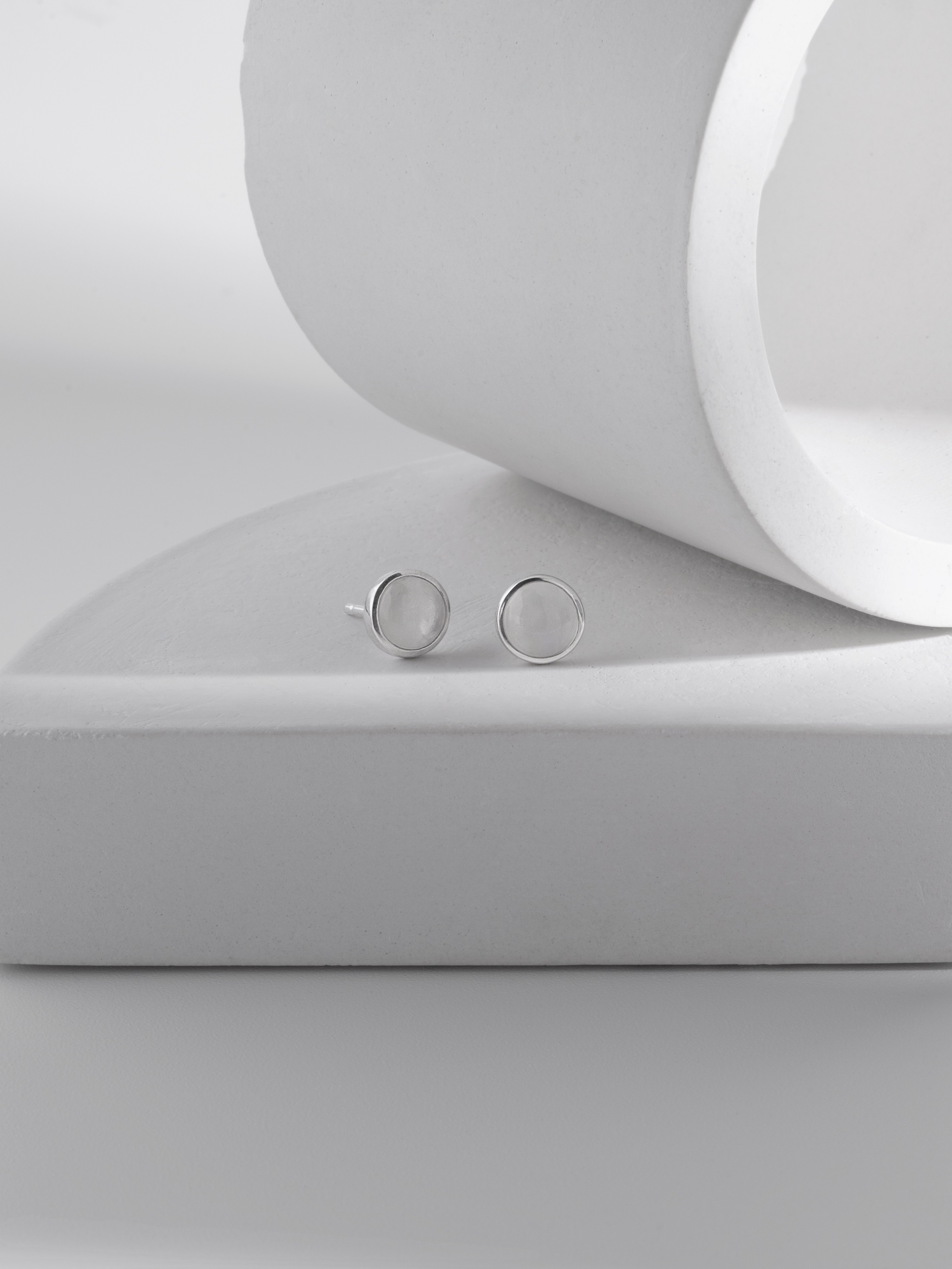 Серьги Лунный камень