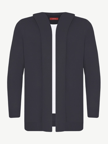 Кардиган с капюшоном из экохлопка