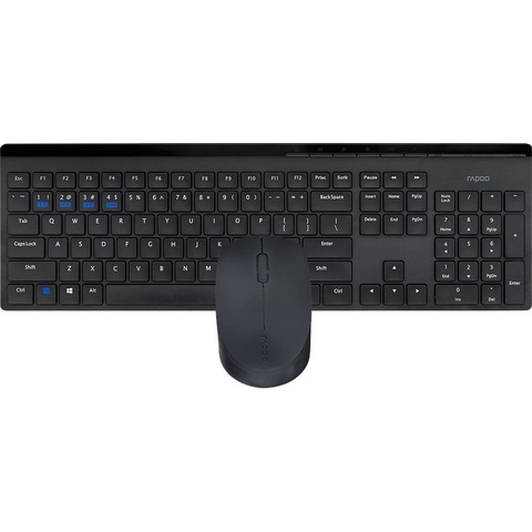 Комплект клавиатура и мышь RAPOO беспроводная 8110M, черный