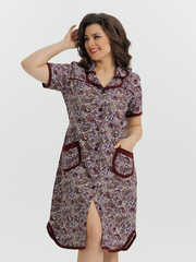 4572 Халат на пуговицах