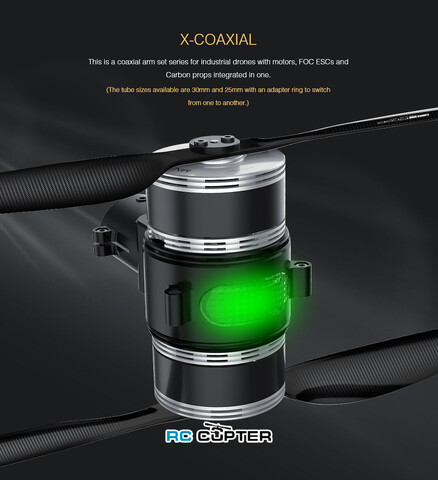 Набор ВМГ T-Motor X-501 KV240 12S Coaxial / Соосный (MN501-S KV240 2шт + ESC Alpha 60A HV 6-12S 2шт + мотормаунт)