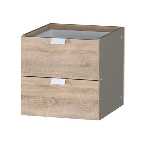 Фора модуль с двумя ящиками, ручка металл, 33*37*33 см, дуб беленый