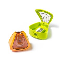 
          Точилка пластиковая Yalong, 1 отверстие, фигурная, с контейнером, цвет ассорти, картонная упаковка