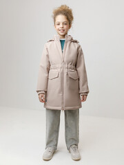 пальто  для девочки  ВК 32152/26/6 УЗГ