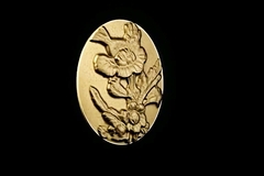 Силиконовый молд камея Цветы № 37