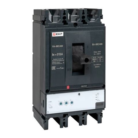 Выключатель автоматический в литом корпусе ВА-99C 400/315А 3P 45кА с электронным расцепителем EKF