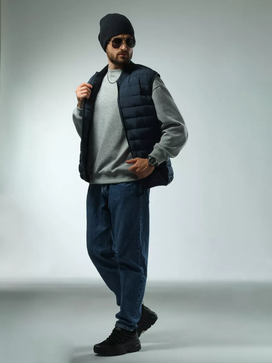 Шапка осенняя бини вязаная