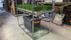 Гидропонный стеллаж для ПОМИДОР 2500х1250х600мм 2 яруса