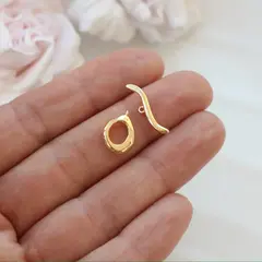 Замочек - тогл, 18,7*9,6 мм, позолота. З080