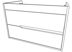 Тумба подвесная под умывальник 80 Карат Серый тауп В2