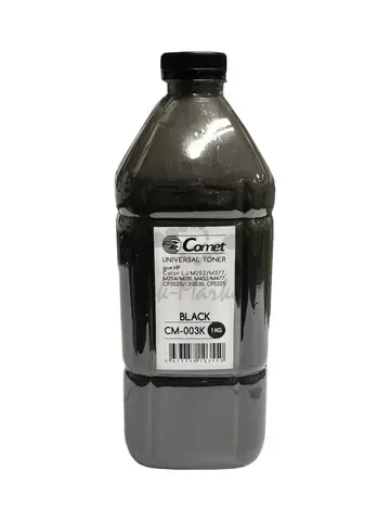 Тонер COMET тип CM-003K Универсал для HP Color 1кг, черный ATM