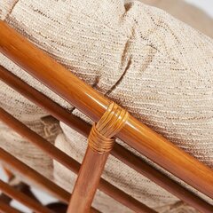 Кресло-качалка Папасан ( PAPASAN 23/01 W ) /с подушкой и ремешками/(Cognac (коньяк)