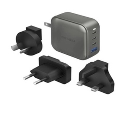 Сетевое зарядное устройство Energea Travelworld 100W, Темно-серый | Gunmetal