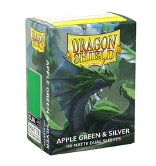 Dragon Shield - Протекторы Dual Matte Apple Green & Silver