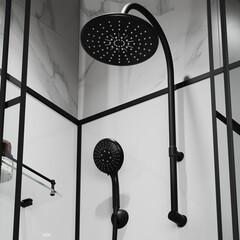 Душевая кабина Niagara Standart (90х90х225) черный, стекло прозрачное