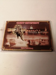 Магнит закатной (металл) виды СПб. 5 видов