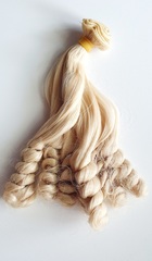 Волосы для кукол, трессы локоны-спираль, 15 см*1 метр.