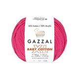 Пряжа Gazzal Baby Cotton XL 3415 малина