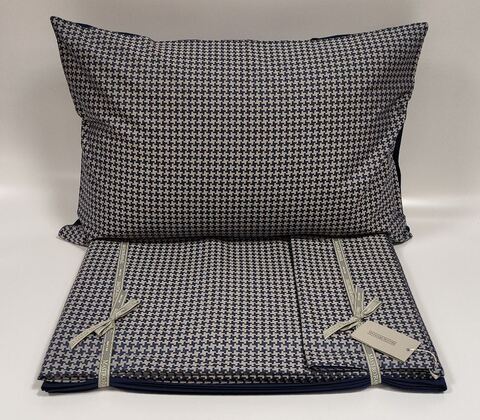 Постельное белье 2 спальное евро Mastro Raphael Regent 8 blue синее