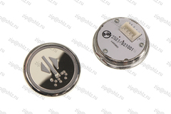 Кнопка (кнопочный модуль) BBP-R550-MRWM-S-W-OPN-C "Открытие дверей", круглая, статическая белая подсветка, с кодом Брайля.