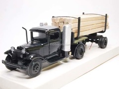 GAZ-42 Timber trailers with beam black LOMO-AVM 1:43