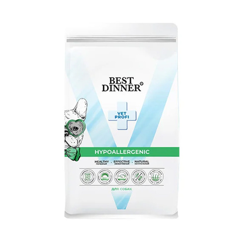 Сухой корм Best Dinner Vet Hypoallergenic при аллергии у собак 2 кг (Бест Диннер свинина рис)