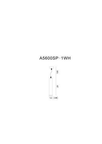 Светильник подвесной Arte Lamp Lira A5600SP-1WH