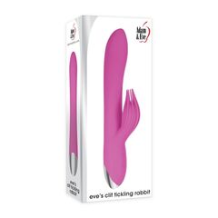 Розовый вибратор-кролик Eve s Clit Tickling Rabbit - 20,4 см. - 