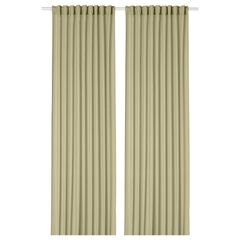 Комплект штор IKEA ROSENROBINIA (РОЗЕНРОБИН), Салатовый, 145x250 см, 2 шт