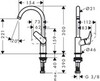Hansgrohe Logis 71131670 Смеситель для раковины (чёрный матовый)