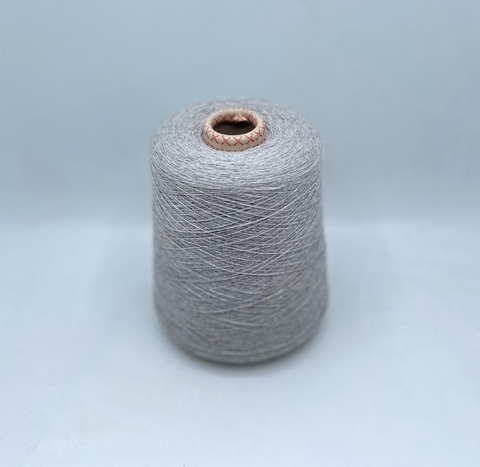 Бобинная пряжа (пр.Италия),1500м/100гр, 80%шерсть, 20%полиамид, цвет- Серый меланж, арт.31586