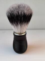 Помазок для бритья металл черный ручка синтетика 003