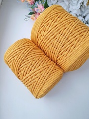 Turmeric cotton cord 4 mm