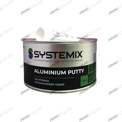 SYSTEMIX Шпатлевка Aluminium putty алюминивая 1,8кг