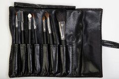 OG Набор кистей из натуральной щетины № 7 в кошельке на завязках ЧЕРНЫЙ (7 кистей)